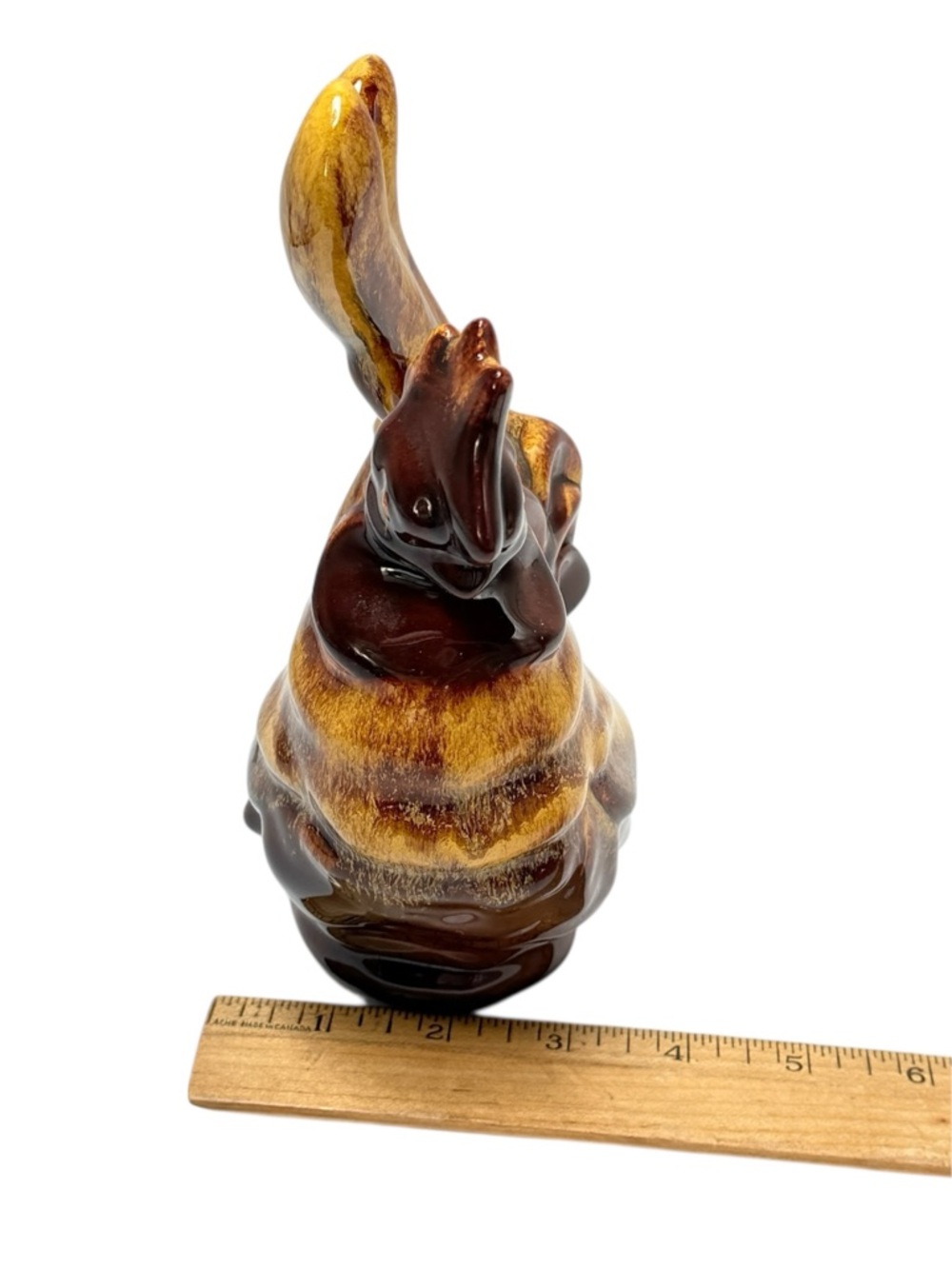 Blue Mountain‎ Pottery Glazed Ceramic Rooster Figurine Harvest Gold Drip Glaze - Picture 3 of 8